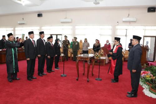Pelantikan Pimpinan DPRD Kab. Wonogiri Masa Jabatan Tahun 2019-2024